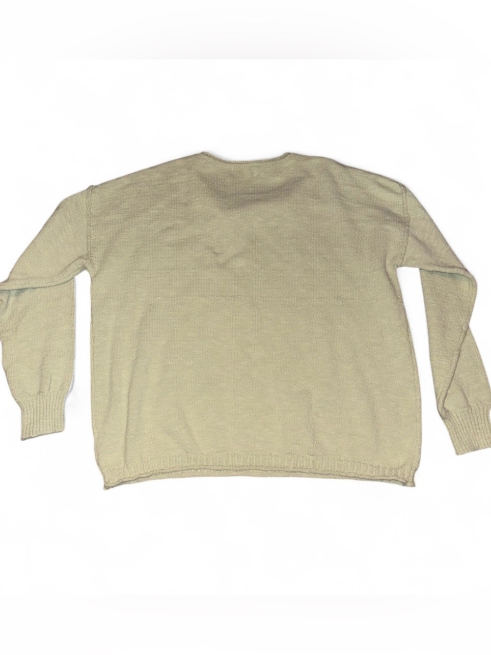 Bécool Boutique Sage Green Lightweight Knit Sweater - Size M/L - Picture 3 of 6
